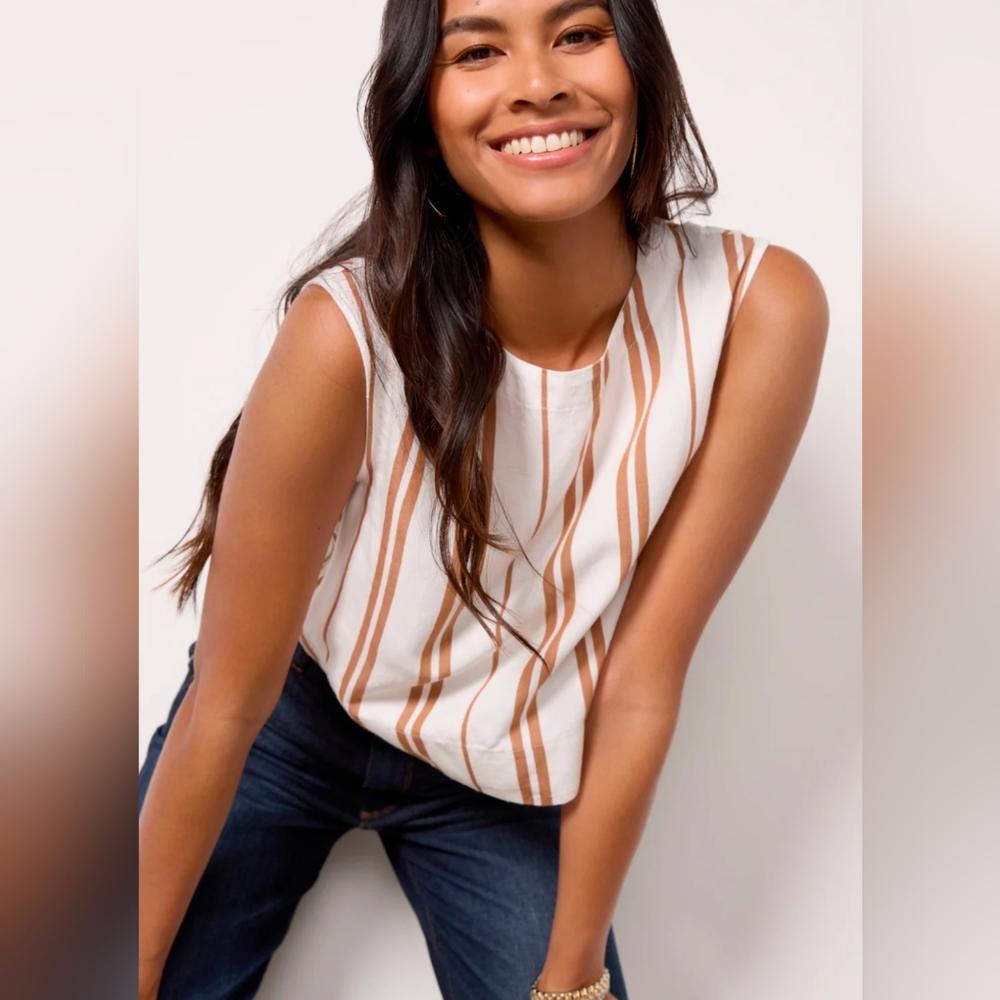 Women's Striped Sleeveless Top